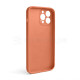 Чохол Full Silicone Case для Apple iPhone 13 Pro Max new peach (66) закрита камера (без логотипу) TPS-2710000256397