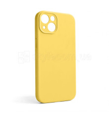 Чохол Full Silicone Case для Apple iPhone 13 yellow (04) закрита камера (без логотипу)