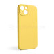 Чохол Full Silicone Case для Apple iPhone 13 yellow (04) закрита камера (без логотипу) TPS-2710000256083