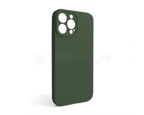 Чохол Full Silicone Case для Apple iPhone 13 Pro Max atrovirens green (54) закрита камера (без логотипу) TPS-2710000256434