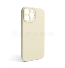 Чохол Full Silicone Case для Apple iPhone 13 Pro Max antique white (10) закрита камера (без логотипу)