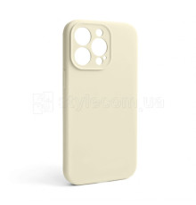 Чохол Full Silicone Case для Apple iPhone 13 Pro antique white (10) закрита камера (без логотипу)