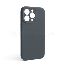 Чохол Full Silicone Case для Apple iPhone 13 Pro dark grey (15) закрита камера (без логотипу)