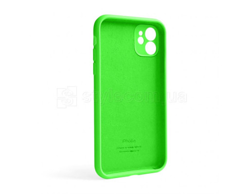 Чохол Full Silicone Case для Apple iPhone 12 shiny green (40) закрита камера (без логотипу) TPS-2710000255215