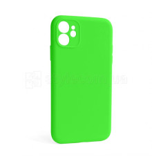 Чохол Full Silicone Case для Apple iPhone 12 shiny green (40) закрита камера (без логотипу)