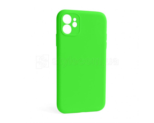 Чохол Full Silicone Case для Apple iPhone 12 shiny green (40) закрита камера (без логотипу) TPS-2710000255215