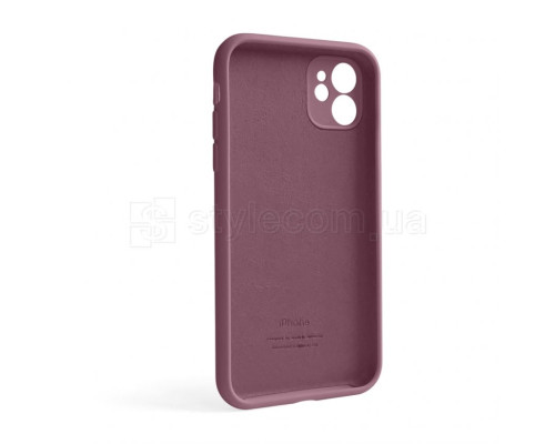 Чохол Full Silicone Case для Apple iPhone 12 maroon (42) закрита камера (без логотипу) TPS-2710000255109