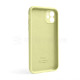 Чохол Full Silicone Case для Apple iPhone 12 mellow yellow (51) закрита камера (без логотипу) TPS-2710000255116