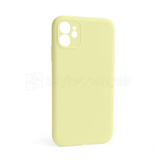 Чохол Full Silicone Case для Apple iPhone 12 mellow yellow (51) закрита камера (без логотипу)