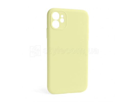 Чохол Full Silicone Case для Apple iPhone 12 mellow yellow (51) закрита камера (без логотипу) TPS-2710000255116