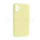 Чохол Full Silicone Case для Apple iPhone 12 mellow yellow (51) закрита камера (без логотипу) TPS-2710000255116