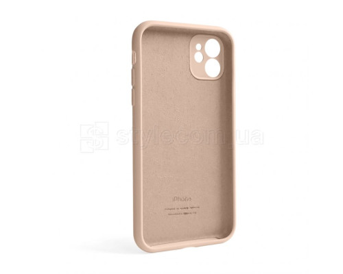 Чохол Full Silicone Case для Apple iPhone 12 nude (19) закрита камера (без логотипу) TPS-2710000255123