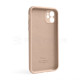 Чохол Full Silicone Case для Apple iPhone 12 nude (19) закрита камера (без логотипу) TPS-2710000255123