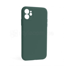 Чохол Full Silicone Case для Apple iPhone 12 pine green (55) закрита камера (без логотипу)