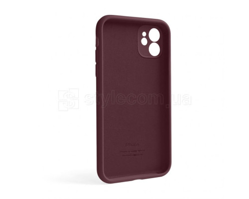 Чохол Full Silicone Case для Apple iPhone 12 plum (57) закрита камера (без логотипу) TPS-2710000255161