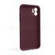 Чохол Full Silicone Case для Apple iPhone 12 plum (57) закрита камера (без логотипу) TPS-2710000255161