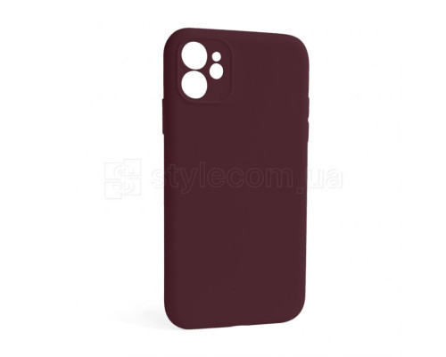 Чохол Full Silicone Case для Apple iPhone 12 plum (57) закрита камера (без логотипу) TPS-2710000255161