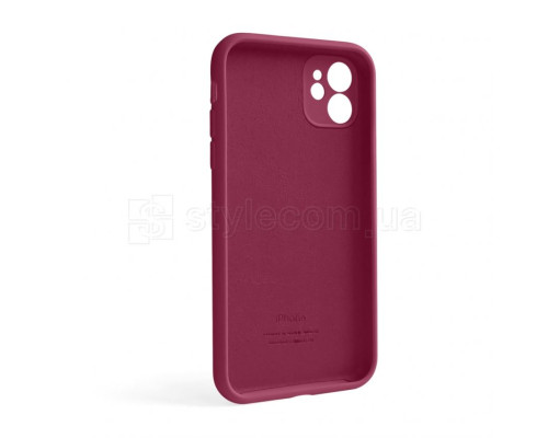 Чохол Full Silicone Case для Apple iPhone 12 rose red (37) закрита камера (без логотипу) TPS-2710000255192