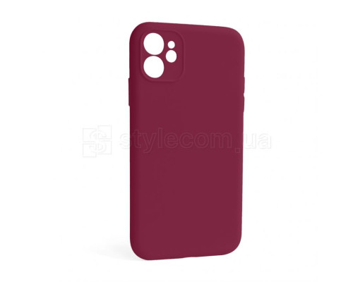 Чохол Full Silicone Case для Apple iPhone 12 rose red (37) закрита камера (без логотипу) TPS-2710000255192