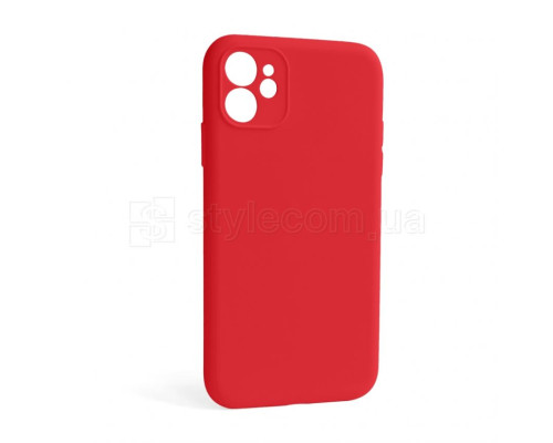 Чохол Full Silicone Case для Apple iPhone 12 red (14) закрита камера (без логотипу) TPS-2710000255185