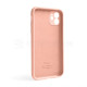 Чохол Full Silicone Case для Apple iPhone 12 grapefruit (61) закрита камера (без логотипу) TPS-2710000254805