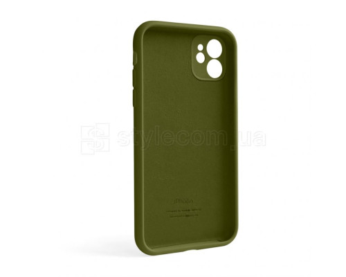 Чохол Full Silicone Case для Apple iPhone 12 forest green (63) закрита камера (без логотипу)