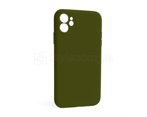 Чохол Full Silicone Case для Apple iPhone 12 forest green (63) закрита камера (без логотипу)