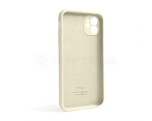 Чохол Full Silicone Case для Apple iPhone 12 antique white (10) закрита камера (без логотипу) TPS-2710000254881