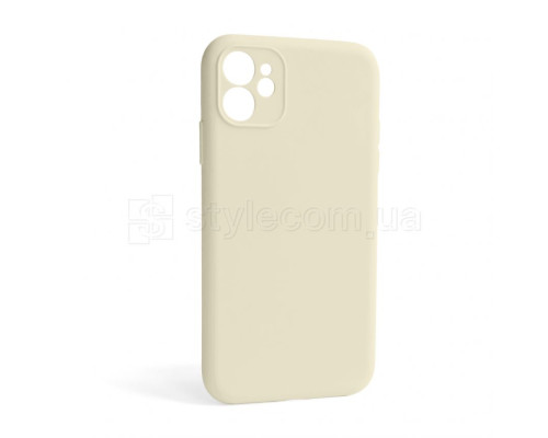 Чохол Full Silicone Case для Apple iPhone 12 antique white (10) закрита камера (без логотипу) TPS-2710000254881