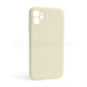 Чохол Full Silicone Case для Apple iPhone 12 antique white (10) закрита камера (без логотипу) TPS-2710000254881