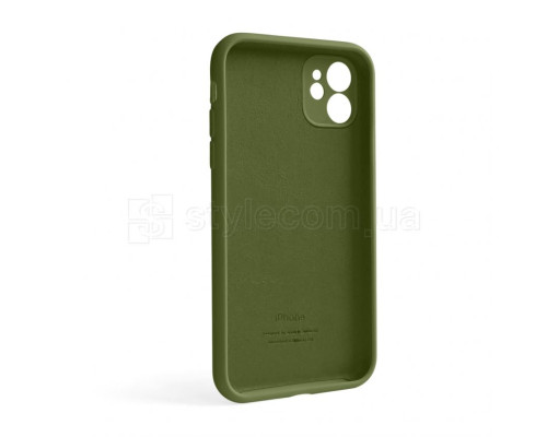 Чохол Full Silicone Case для Apple iPhone 12 army green (45) закрита камера (без логотипу) TPS-2710000254904