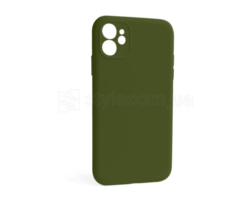 Чохол Full Silicone Case для Apple iPhone 12 army green (45) закрита камера (без логотипу) TPS-2710000254904