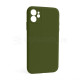 Чохол Full Silicone Case для Apple iPhone 12 army green (45) закрита камера (без логотипу) TPS-2710000254904