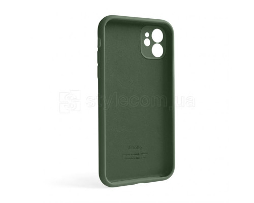 Чохол Full Silicone Case для Apple iPhone 12 atrovirens green (54) закрита камера (без логотипу)