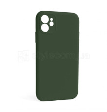 Чохол Full Silicone Case для Apple iPhone 12 atrovirens green (54) закрита камера (без логотипу)