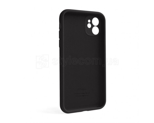 Чохол Full Silicone Case для Apple iPhone 12 black (18) закрита камера (без логотипу) TPS-2710000254928