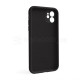 Чохол Full Silicone Case для Apple iPhone 12 black (18) закрита камера (без логотипу) TPS-2710000254928