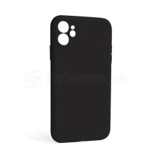 Чохол Full Silicone Case для Apple iPhone 12 black (18) закрита камера (без логотипу) TPS-2710000254928