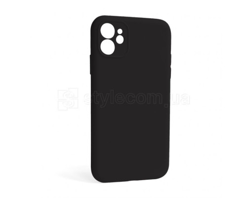 Чохол Full Silicone Case для Apple iPhone 12 black (18) закрита камера (без логотипу) TPS-2710000254928