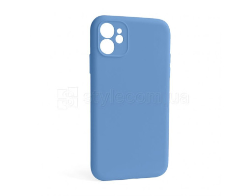 Чохол Full Silicone Case для Apple iPhone 12 cornflower (53) закрита камера (без логотипу) TPS-2710000254973