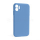 Чохол Full Silicone Case для Apple iPhone 12 cornflower (53) закрита камера (без логотипу) TPS-2710000254973