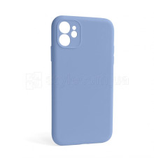 Чохол Full Silicone Case для Apple iPhone 12 light blue (05) закрита камера (без логотипу)