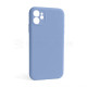 Чохол Full Silicone Case для Apple iPhone 12 light blue (05) закрита камера (без логотипу) TPS-2710000255079