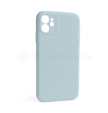 Чохол Full Silicone Case для Apple iPhone 12 sky blue (58) закрита камера (без логотипу)