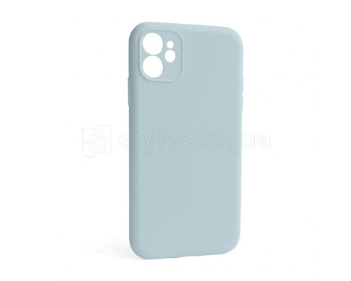 Чохол Full Silicone Case для Apple iPhone 12 sky blue (58) закрита камера (без логотипу) TPS-2710000254775