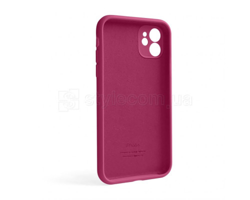 Чохол Full Silicone Case для Apple iPhone 12 pomegranate (59) закрита камера (без логотипу) TPS-2710000254782