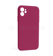 Чохол Full Silicone Case для Apple iPhone 12 pomegranate (59) закрита камера (без логотипу)