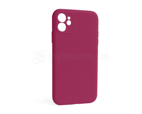 Чохол Full Silicone Case для Apple iPhone 12 pomegranate (59) закрита камера (без логотипу) TPS-2710000254782