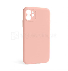 Чохол Full Silicone Case для Apple iPhone 12 light pink (12) закрита камера (без логотипу)