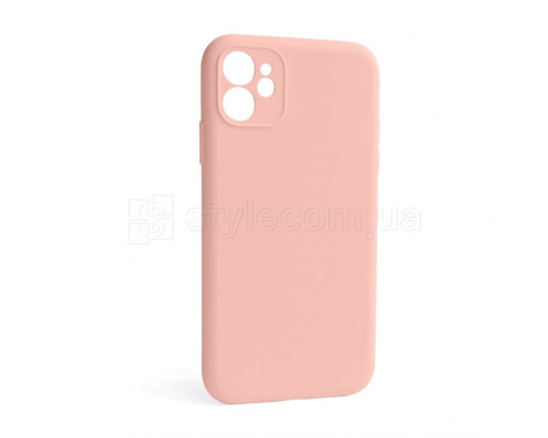 Чохол Full Silicone Case для Apple iPhone 12 light pink (12) закрита камера (без логотипу)